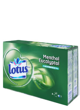 Menthol Suremballage Lotus Mouchoirs