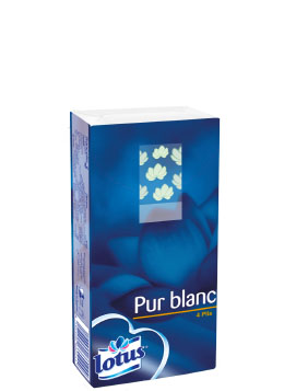 Lotus Pur Blanc Mouchoir